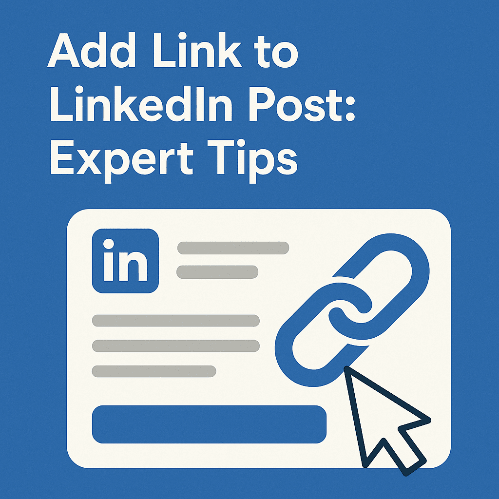 Add Link to LinkedIn Post: Expert Tips